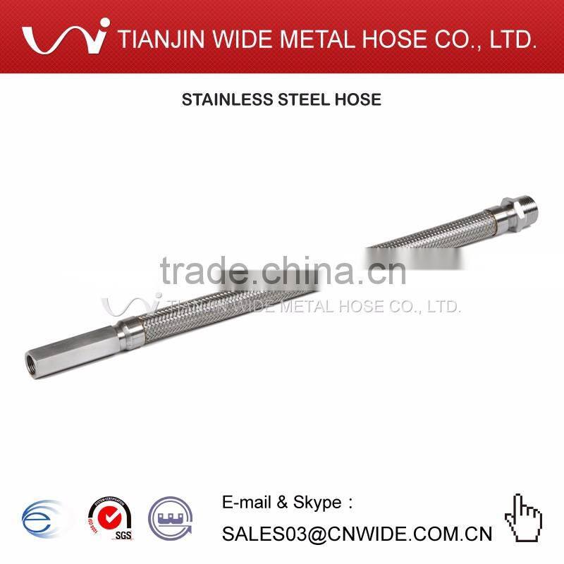 1 inch fire sprinkler flexible hose with 1/2 inch hexagonal nozzle