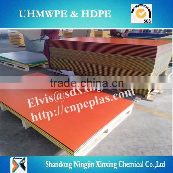 orange peel surface sheets/double color hdpe sheet/texture surface HDPE plastic sheet
