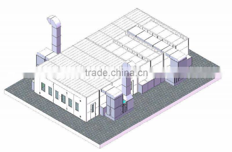 JF automotive repair base paint spray booth