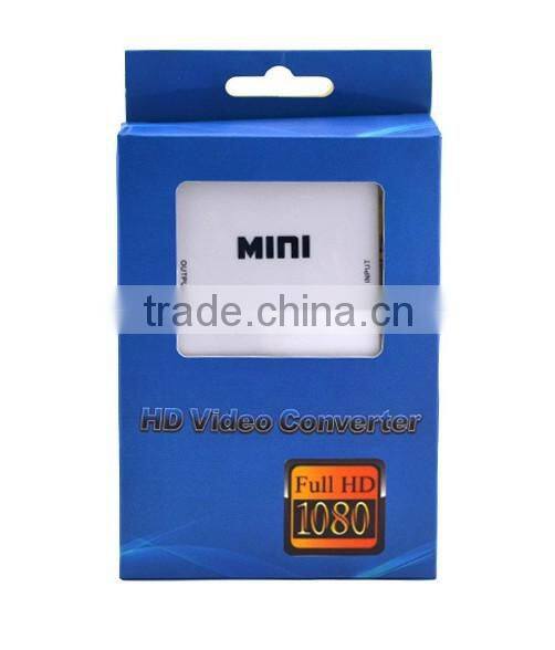 Hot sell Mini VGA TO HDMI Converter , Vga2hdmi Converter dengan with Audio 1080P 3D