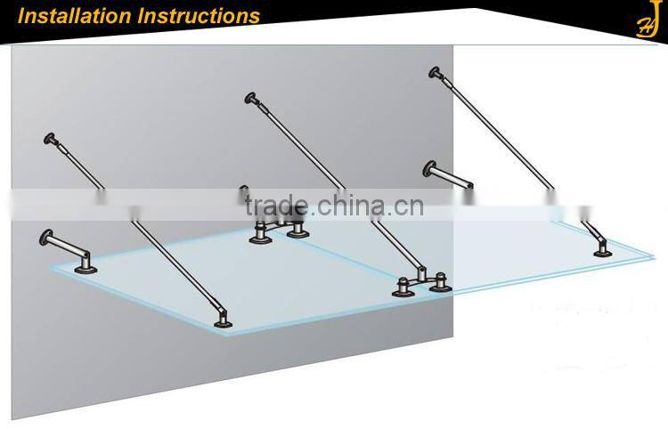 Factory Branded no blisters Frameless Galss Sliding Door Fittings Hardware