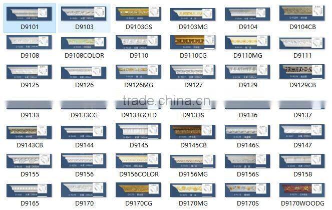 Polyurethane Interior PU Decorative Mouldings