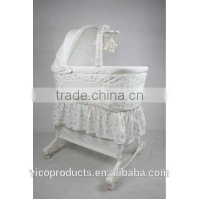 with Mobile arm baby cot baby crib baby swing bassinet