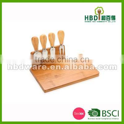 mini cheese board with knife set