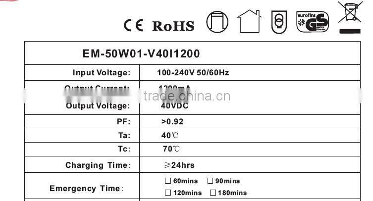 27-42v led lamp emergency conversion kit for tube LED tube , LED panel light with CE CB GS SAA approval