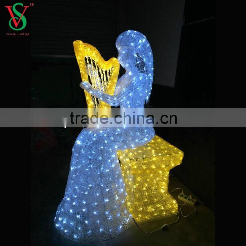 Outdoor Christmas Decoration Lights with LED Angel