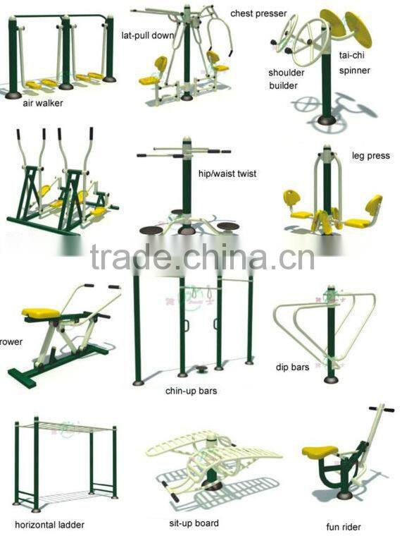 Outdoor fitness equipment wall exercise equipment