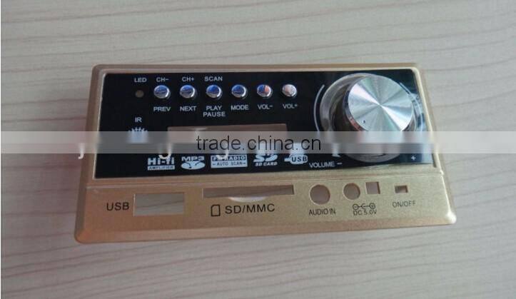 JF-308F audio front Panel with USB SD MMC Card speaker parts diaphragm Speaker Accessories Manufacturers (Hot sale)