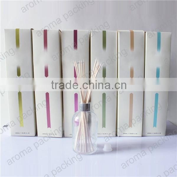 accept custom design reed diffuser bottle in luxury box with customer logo print