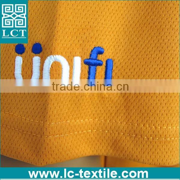 no minimum custom design orange color dri fit polo shirt