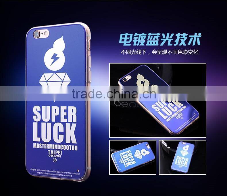 High quality 3D electroplate subllimation mirror cell phone cases for iphone 6s case