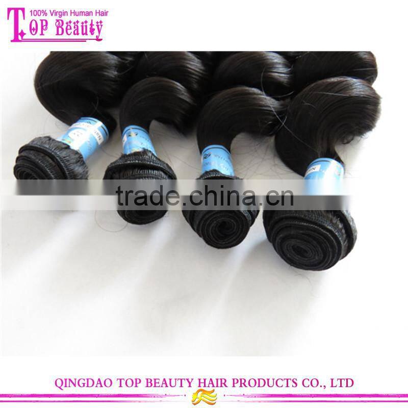 2016 Best selling indian hair extension unprocessed raw virgin human hair extension loose wave virgin hair extension