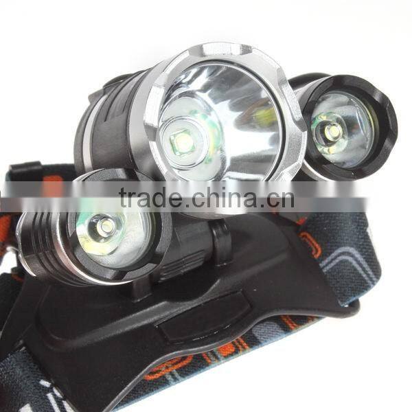 T6 aluminum zoomable 30W LED headlamp 3000 lumen rechargeable headlight for camping