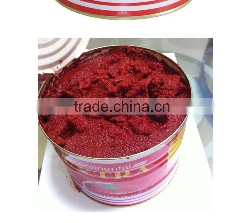 Tomato paste machine for good quality paste 2200gX6tins