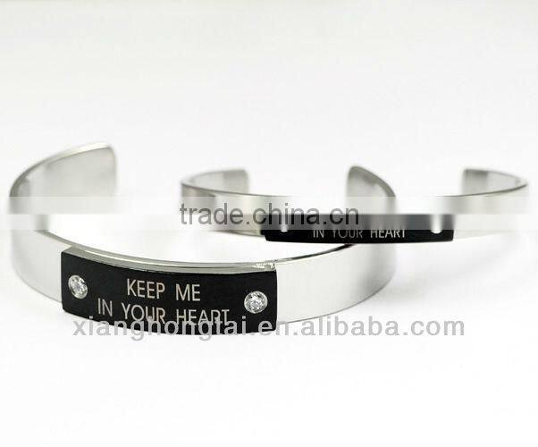 Ringent Titanium Bangles Gift for Couples Valentines Day