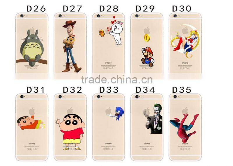 Ultra thin and soft cell phone case with Disney carton imprint .