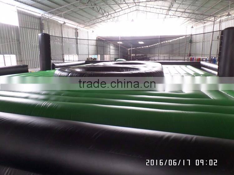 2016 Inflatable Beach Volleyball Court With Trampoline For Sale