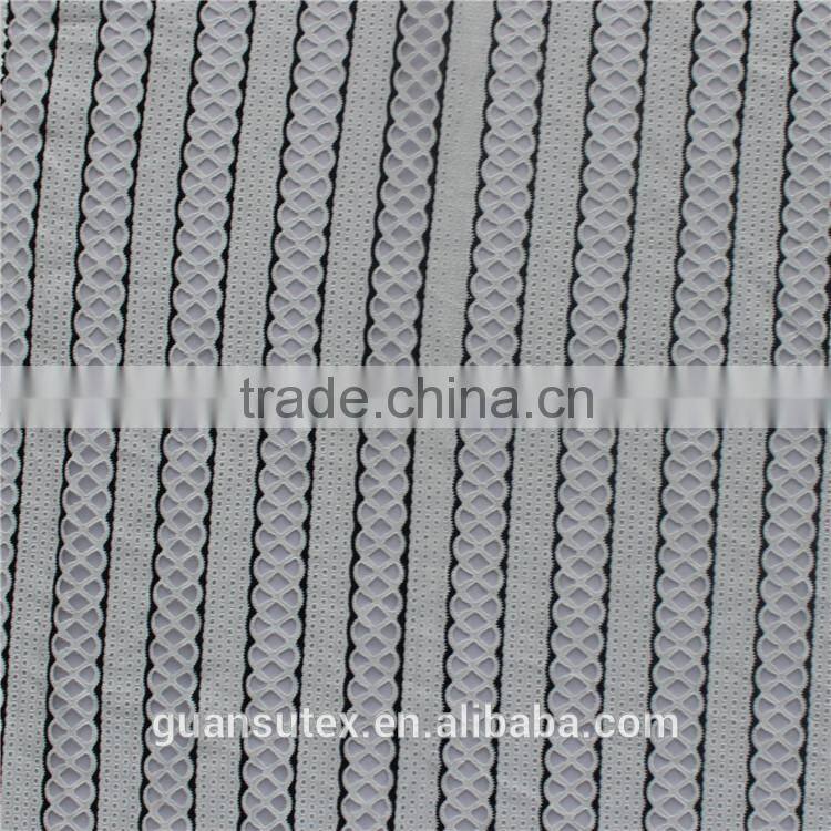 high quality italian burn out lace fabric, polyester cotton blend lace fabric for african cloth