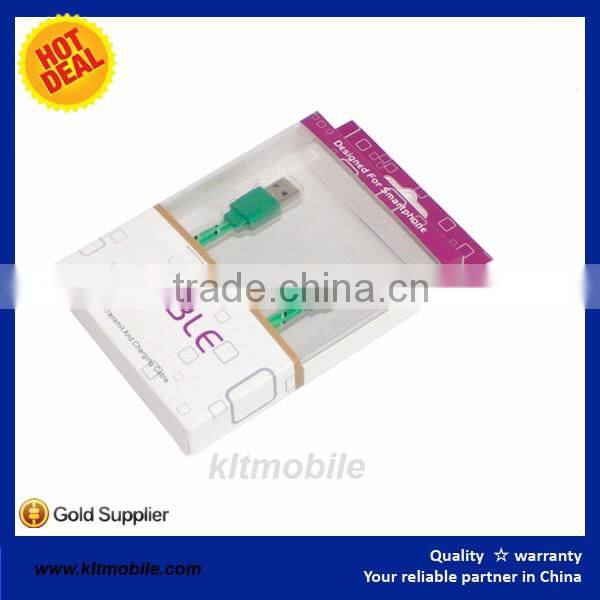 KLT Best offer Ultrathin braid USB Cable