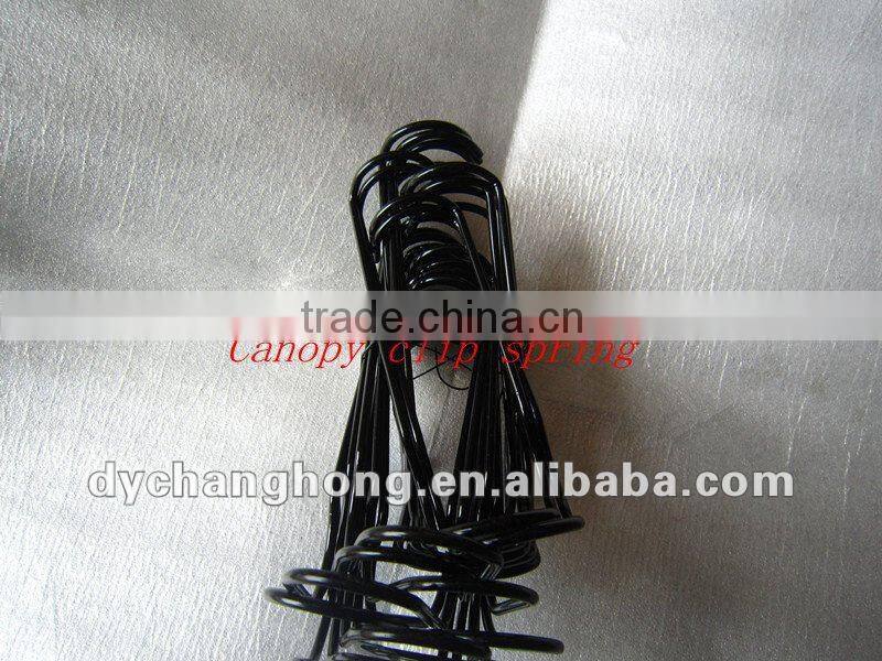 Galvanized spring clip