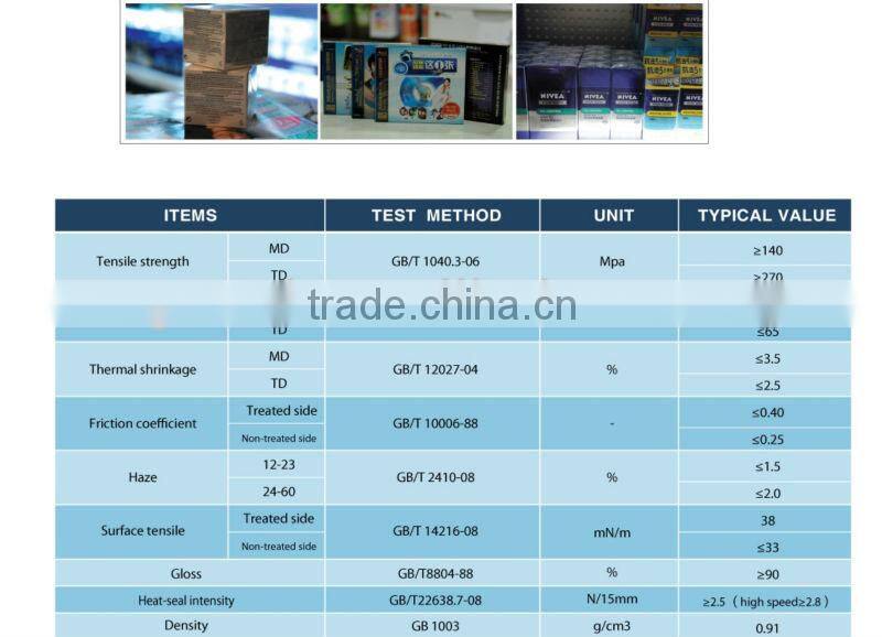 bopp lamination candy packaging film