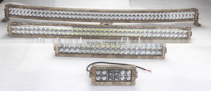 Camouflage led curved light bar high quality CE ROHS waterproof offroad cree led light bar
