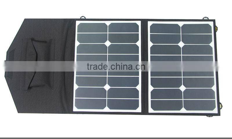 30W Portable Universal Foldable solar cell phone charger for Laptop and Mobile Phone