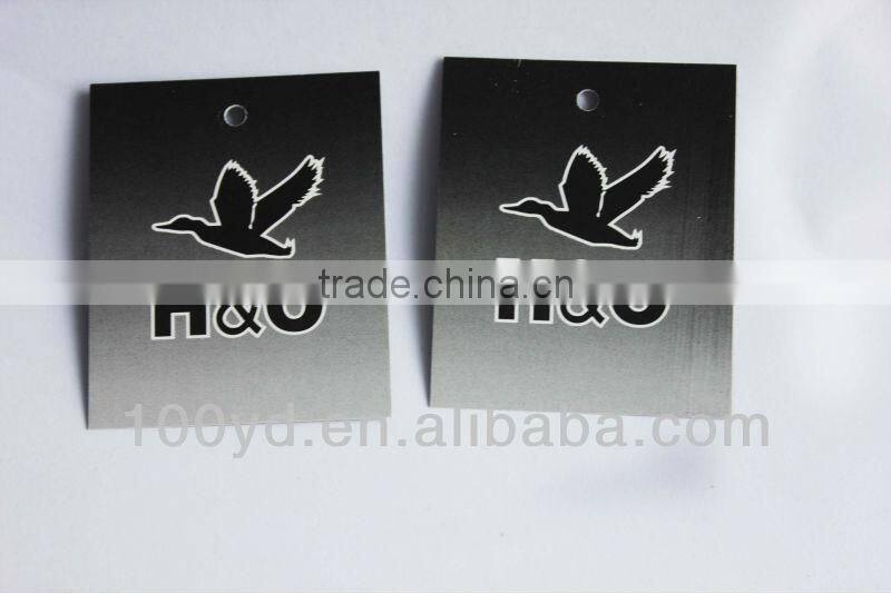 Tags clothes gold foil hang tag jeans label printing
