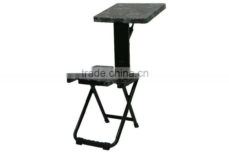Hot sale Folding chair /military training chair with writing table