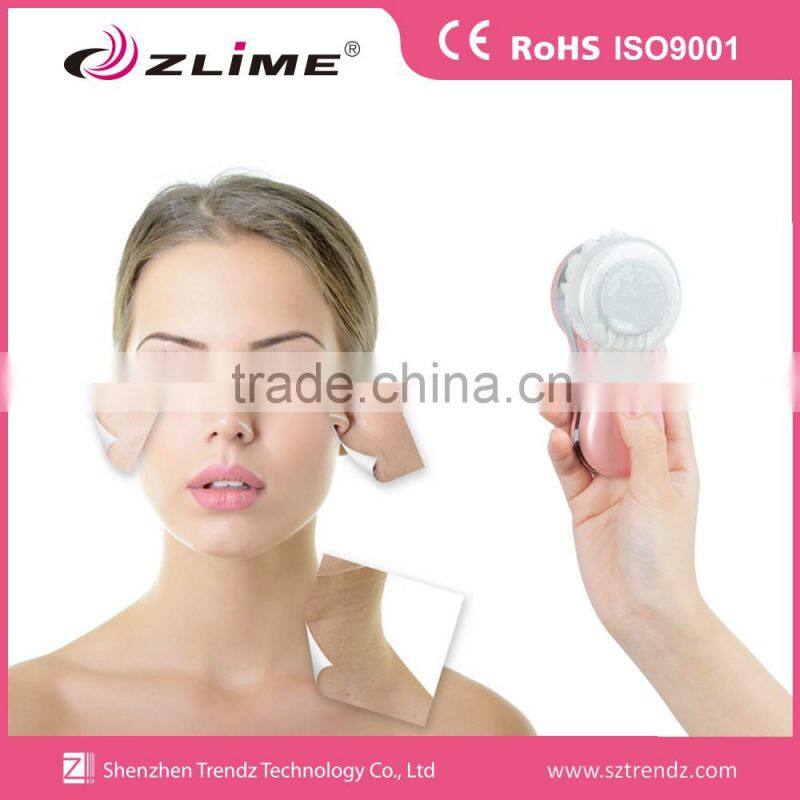 Handhold Electronic Vibration Red/Blue/Green Light Therapy Ionic Facial cleaning device,Ultrasonic skin care device