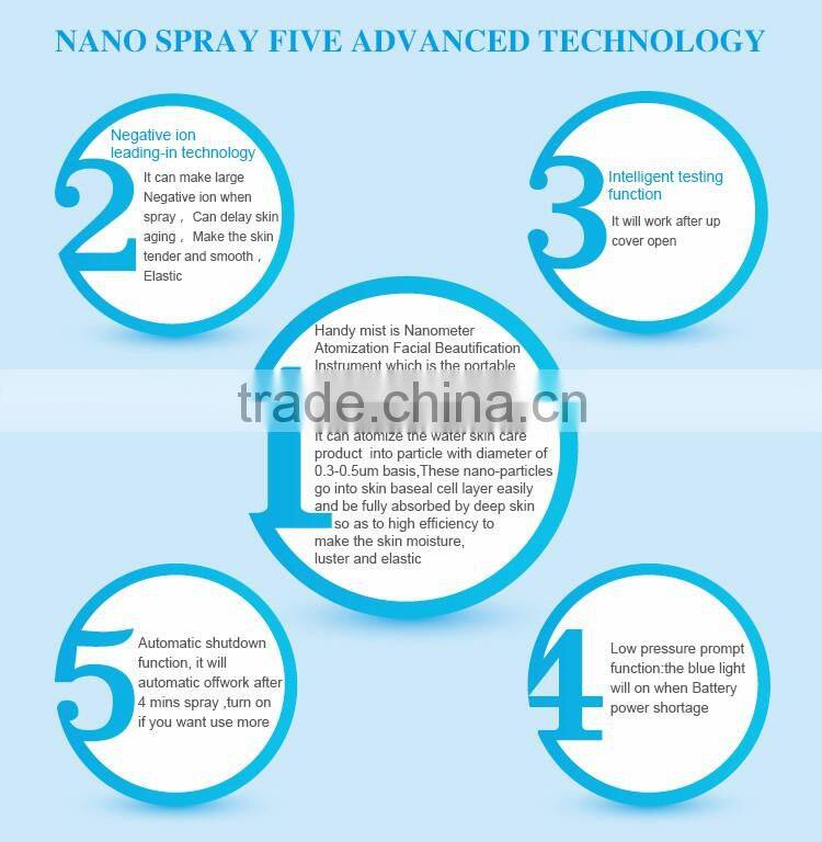 Home use facial beauty equipment hand held portable facial steamer