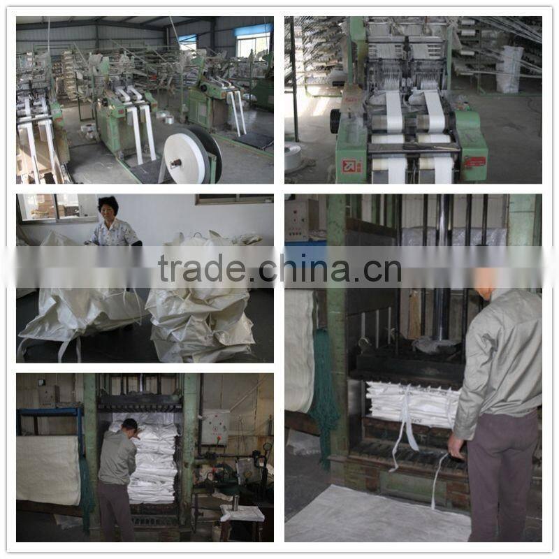 100% polypropylene conductive pp woven big bag, FIBC, jumbo bag ton bagfor talcum powder low price by manufactuer in wenzhou