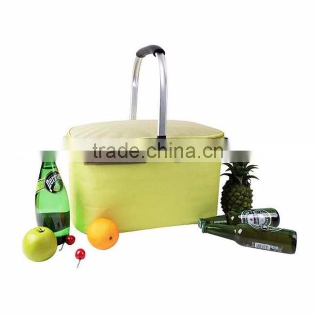 Best selling promotional top quality collapsible Insulated folding picnic basket