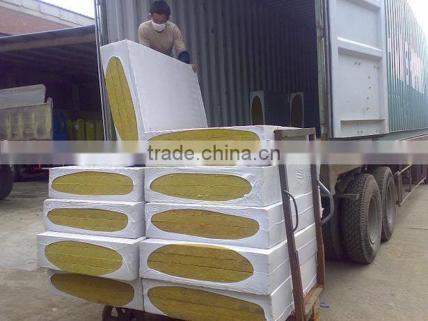 Semi-rigid Board Density 120kg/m3 Marine A-60 Fire Insulation with White Glass Cloth