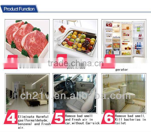 High ozone concentration 3g-7g high frequency ozone air freshener