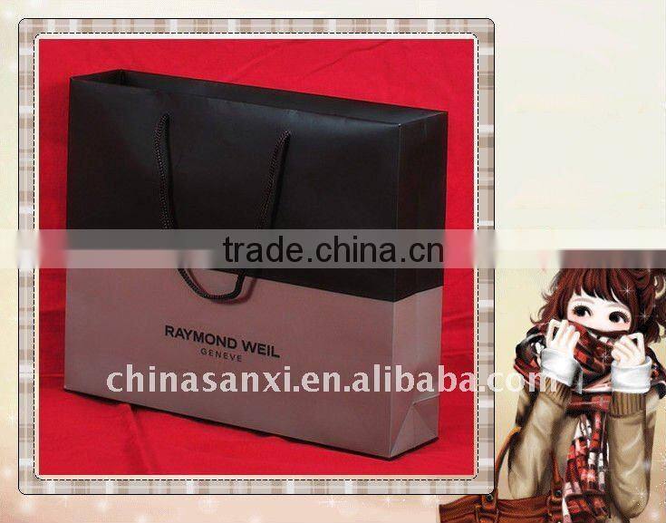 Luxury package for top brand printed paper shopping bag with OEM logo