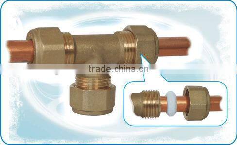 Brass Compression Fitting Straight Connector