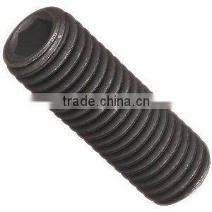 Alloy Steel Set Screw, Black Oxide Finish, UNC Threads