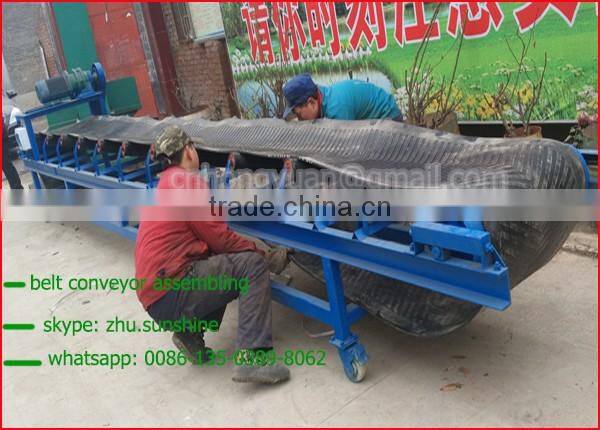International standard gravel conveying horizontal belt conveyor