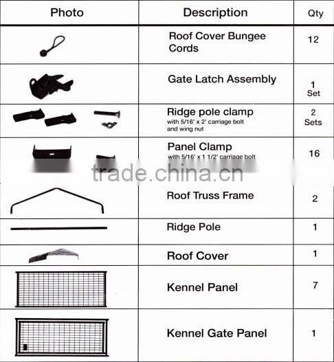 rain-proof welded 6'x4'x4' dog house wholesale