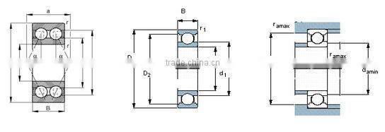 Axial groove bearing 6316-2RS