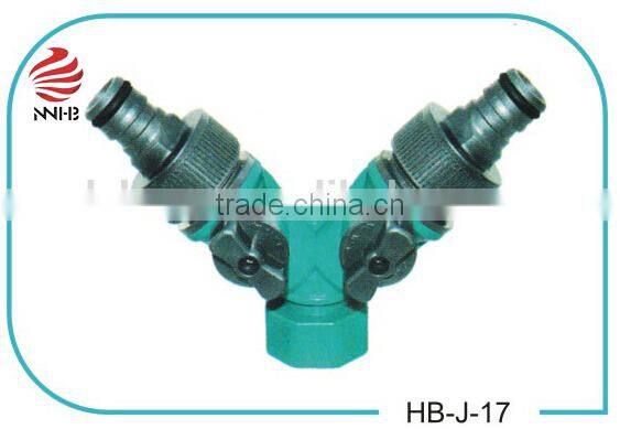 3/4'' 2-WAY TAP ADAPTOR WITH GARDEN WATER HOSE CONNECTOR