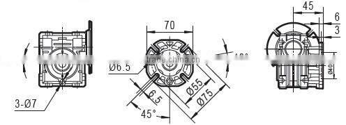 DC 12 or 24V high torque worm gear motor with dc motor wholesales China supplier
