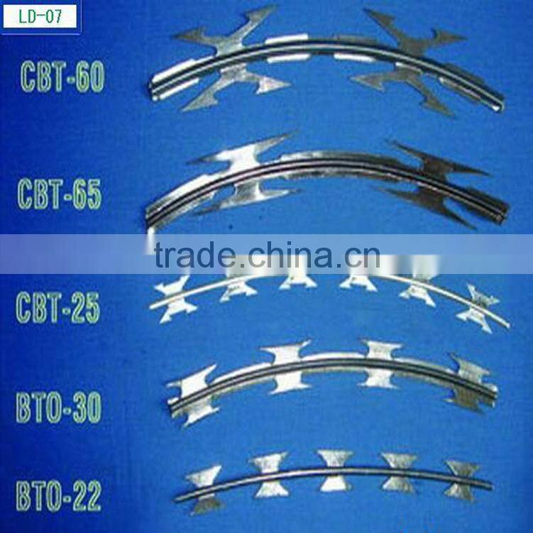 Galvanized Razor Wire/Concertina wire/Razor barbed wire