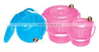 hot sale cheap plastic bucket with three size