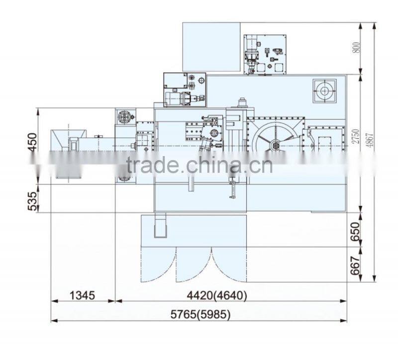 Large-Scale CNC Gear Hobbing Machine (six axis with four linkage)