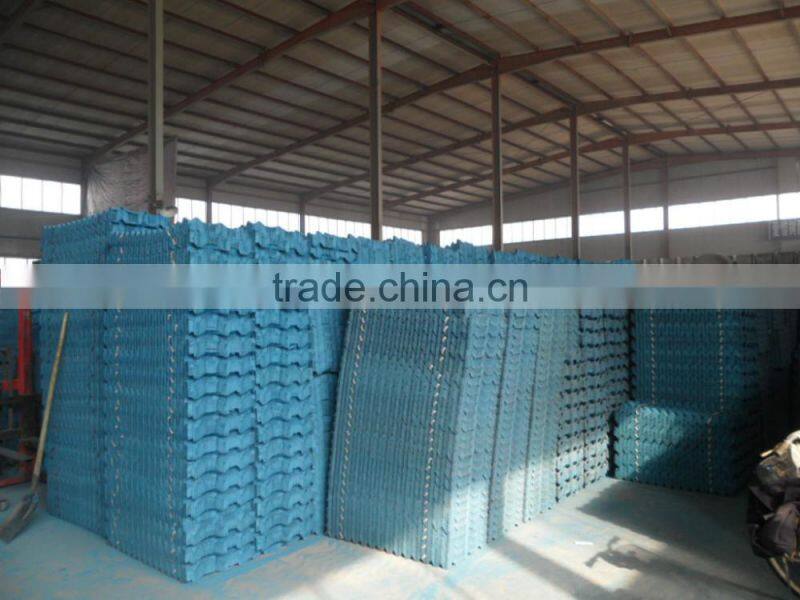 Natural draft S wave PVC cooling tower fill,infill,filler,filling,pack,media