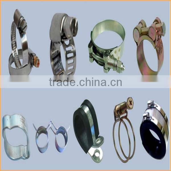 China manufacture best quality iron zinc coated rubber hose clamp