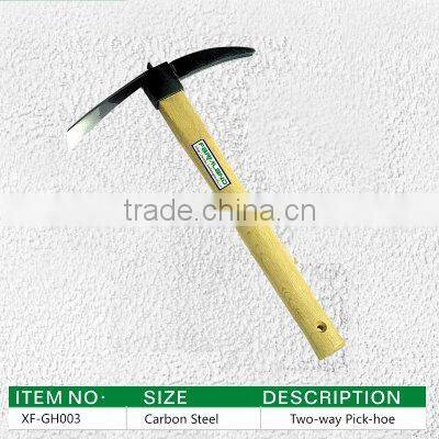 carbon steel leaf grabber rake with wooden handle farming rake