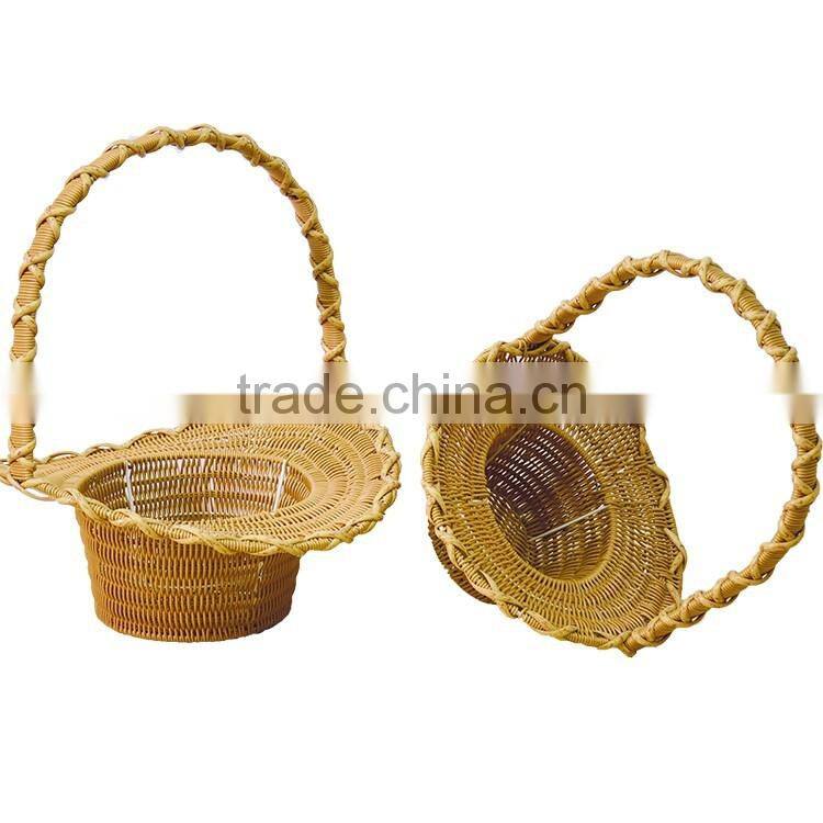 S.D creative wholesale wire gift baskets wedding Rattan Basket